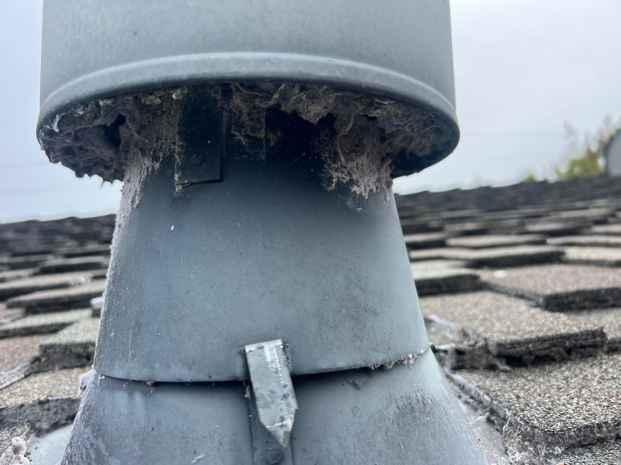 Vent cleaning before and after